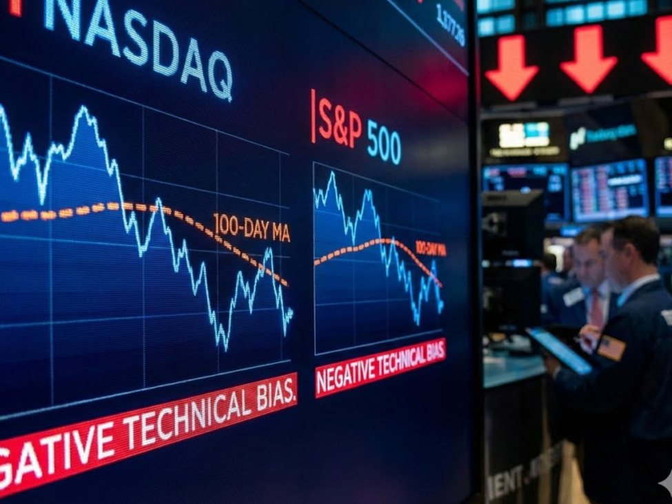 The Nasdaq & S&P indices are having a solid day. What are the technicals telling traders?